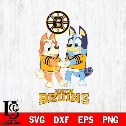 Boston Bruins Bluey Chilli Dance Svg Eps Dxf Png File, Digital Download, Instant Download