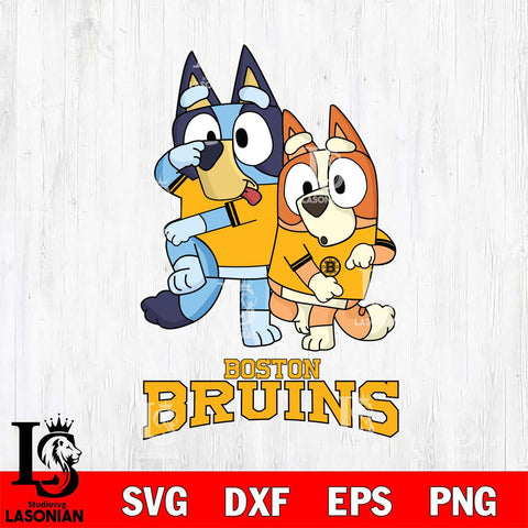 Boston Bruins Bluey Chilli Dance Mode Svg Eps Dxf Png File, Digital Download, Instant Download