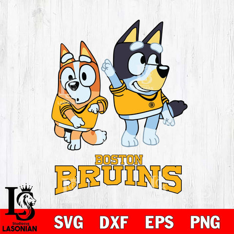 Boston Bruins Bluey Chilli Mode Dance Svg Eps Dxf Png File, Digital Download, Instant Download
