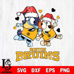 Boston Bruins Bluey Christmas NFL Svg Eps Dxf Png File, Digital Download