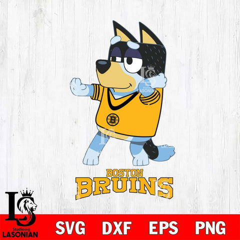 Boston Bruins Bluey Dad Dance Svg Eps Dxf Png File, Digital Download, Instant Download