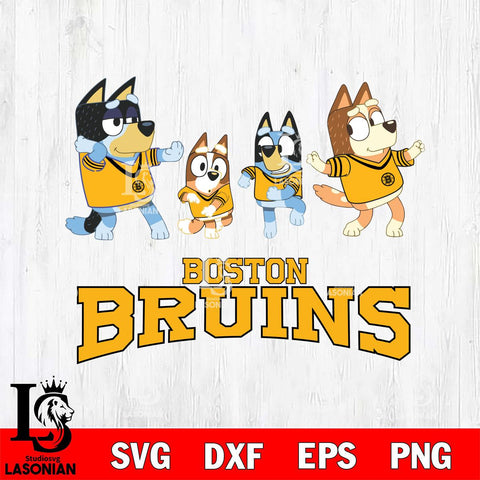 Boston Bruins Bluey Dance Mode Squats Svg Eps Dxf Png File, Digital Download, Instant Download