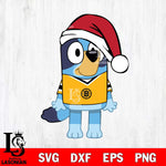 Boston Bruins Bluey Dog Christmas Svg Eps Dxf Png File, Digital Download, Instant Download