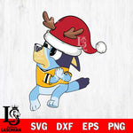 Boston Bruins Bluey Santa Claus Christmas Svg Eps Dxf Png File, Digital Download, Instant Download