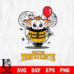 Boston Bruins Stitch Pennywise Halloween Svg Eps Dxf Png File, Digital Download, Instant Download