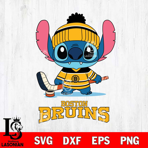 Boston Bruins Stitch Sport NHL Hockey SVG DXF EPS PNG FILE,NHL File Cut,Disney Digital Download,Instant Download, Silhouette