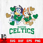 Boston Celtics Bluey & Bingo 10 Svg Eps Dxf Png File, NBA svg, Digital Download, Instant Download