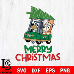 Boston Celtics Bluey Merry Christmas Svg Eps Dxf Png File, Digital Download
