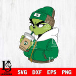 Boston Celtics Boujee Grinch 6 Svg Eps Dxf Png File, Digital Download, Instant Download