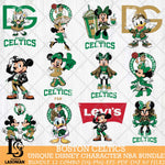 Boston Celtics Disney character NBA Bundle 12 Svg Eps Dxf Png File, Digital Download, Instant Download
