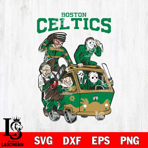 Boston Celtics Jason Voorhees Horror 10 Svg Eps Dxf Png File, NBA svg, Digital Download, Instant Download