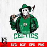 Boston Celtics Jason Voorhees Horror 13 Svg Eps Dxf Png File, NBA svg, Digital Download, Instant Download