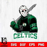 Boston Celtics Jason Voorhees Horror 7 Svg Eps Dxf Png File, NBA svg, Digital Download, Instant Download