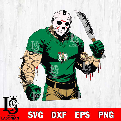 Boston Celtics Jason Voorhees Horror 8 Svg Eps Dxf Png File, NBA svg, Digital Download, Instant Download