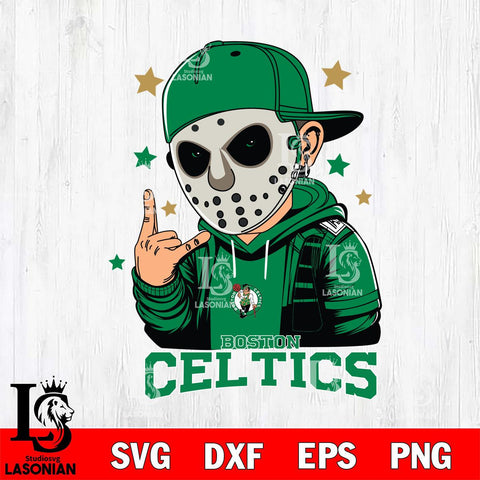 Boston Celtics Jason Voorhees Horror 9 Svg Eps Dxf Png File, NBA svg, Digital Download, Instant Download