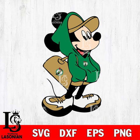 Boston Celtics Mickey Svg Eps Dxf Png File, Digital Download