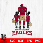 Boston College Eagles 3 Father and son Rugby SVG DXF EPS PNG FILE,NCAA SVG, Father day Digital Download,Instant Download, Silhouette