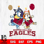 Boston College Eagles Bluey & Bingo 2 Svg Eps Dxf Png File, NCAA svg, Digital Download, Instant Download