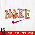 Boston College Eagles Bluey Halloween Nike NCAA Svg Eps Dxf Png File, Digital Download, Instant Download