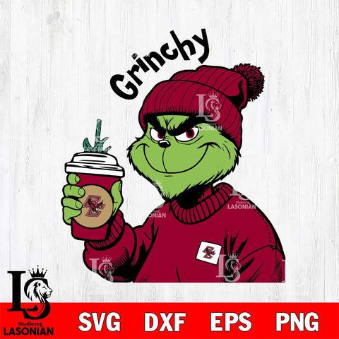 Boston College Eagles Boujee Grinch 10 Svg Eps Dxf Png File, Digital Download, Instant Download