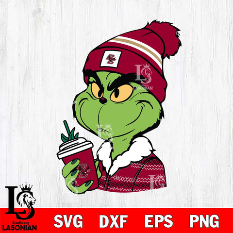 Boston College Eagles Boujee Grinch Svg Eps Dxf Png File, Digital Download, Instant Download
