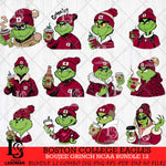 Boston College Eagles Boujee Grinch NCAA Bundle 12 SVG Eps Dxf Png File, Digital Download, Instant Download