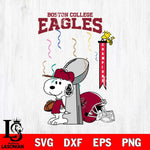Boston College Eagles Charlie Brown and Snoopy Super Bowl Svg Eps Dxf Png File, NCAA svg , Digital Download , Instant Download, Cricut File