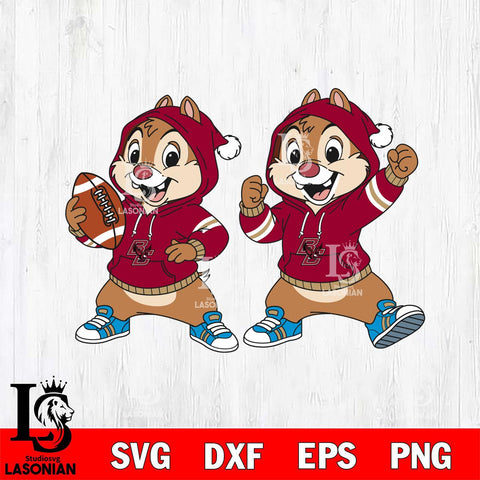 Boston College Eagles Chip và Dale Football File Cut, NCAA SVG DXF EPS PNG FILE, Digital Download , Criucut , Silhouette