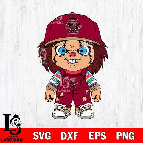 Boston College Eagles Chucky Football Horror Halloween Svg Eps Dxf Png File, NCAA svg, Digital Download, Instant Download