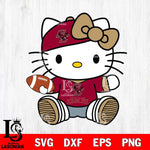 Boston College Eagles Cute Hello Kitty Football 11 Svg Eps Dxf Png File, NCAA svg, Digital Download, Instant Download