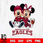 Boston College Eagles Disney Mickey And Minnie Football Svg Eps Dxf Png File, NCAA svg , Digital Download , Instant Download, Cricut File