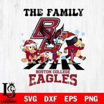 Boston College Eagles Family Bluey Christmas Svg Eps Dxf Png File, Digital Download