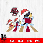 Boston College Eagles Family Bluey Walking Christmas Svg Eps Dxf Png File, Digital Download, Instant Download