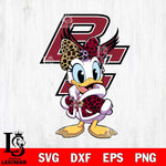Boston College Eagles Fancy Daisy Duck Disney Svg Eps Dxf Png File, Digital Download, Instant Download
