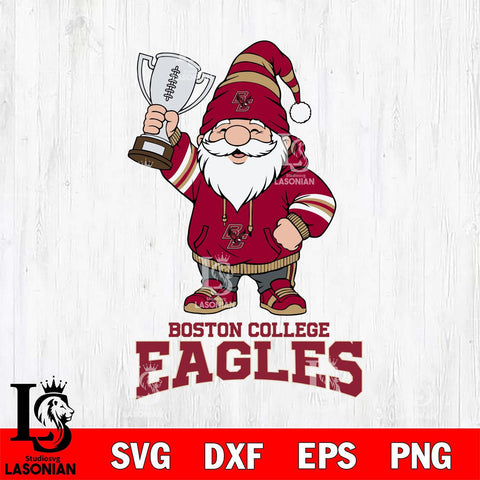Boston College Eagles Gnome Champion File Cut, NCAA SVG, Digital Download , Criucut , Silhouette