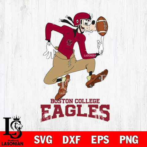 Boston College Eagles Goofy Circus Football SVG DXF EPS PNG FILE,NCAA svg ,Football Digital Download,Instant Download, Silhouette