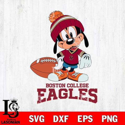 Boston College Eagles Goofy Football SVG DXF EPS PNG FILE,NCAA svg ,Football Digital Download,Instant Download, Silhouette