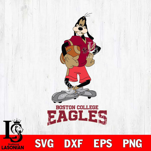Boston College Eagles Goofy Player SVG DXF EPS PNG FILE,NCAA svg ,Football Digital Download,Instant Download, Silhouette