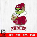 Boston College Eagles Grinch Bougie Christmas Cut Files Cricut, Svg Dxf Eps Png file, Digital download , Silhouette