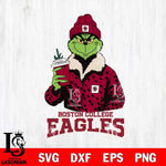 Boston College Eagles Grinch Christmas Cut Files Cricut, Svg Dxf Eps Png file, Digital download , Silhouette