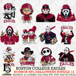 Boston College Eagles Halloween Bundle 12 SVG Svg Eps Dxf Png File, NCAA bundle svg, Digital Download, Instant Download