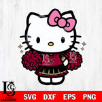 Boston College Eagles Hello Kitty Cheerleader Svg Eps Dxf Png File, Digital Download, Instant Download