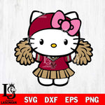 Boston College Eagles Hello Kitty Cheerleader 5 Svg Eps Dxf Png File, Digital Download, Instant Download