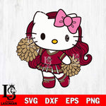 Boston College Eagles Hello Kitty Cheerleader 7 Svg Eps Dxf Png File, Digital Download, Instant Download