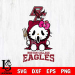 Boston College Eagles Hello Kitty Horror 4 Svg Eps Dxf Png File, Digital Download