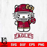 Boston College Eagles Hello Kitty NCAA 1 Svg Eps Dxf Png File, Digital Download, Instant Download