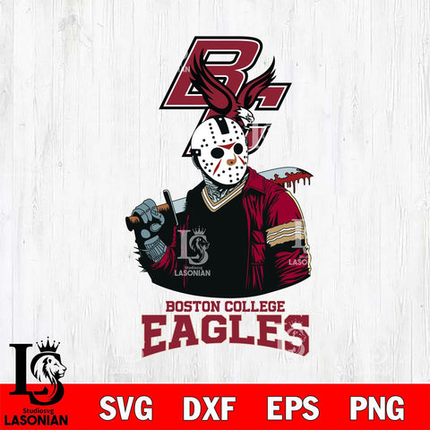 Boston College Eagles Jason Voorhees 10 Svg Eps Dxf Png File, Digital Download