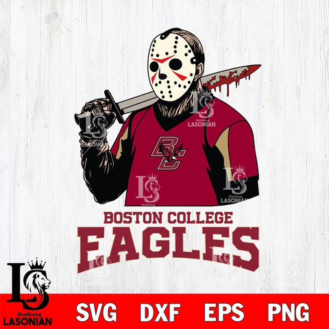 Boston College Eagles Jason Voorhees 11 Svg Eps Dxf Png File, Digital Download