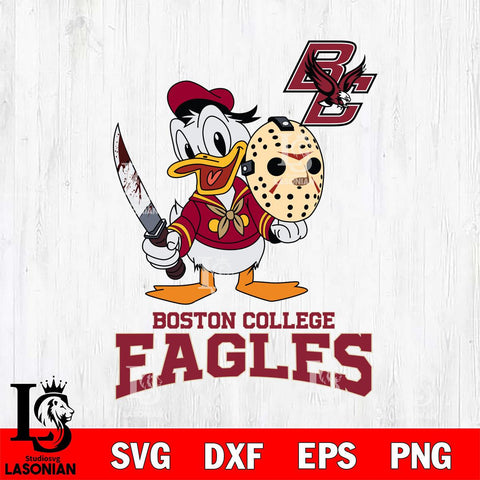 Boston College Eagles Jason Voorhees 12 Svg Eps Dxf Png File, Digital Download