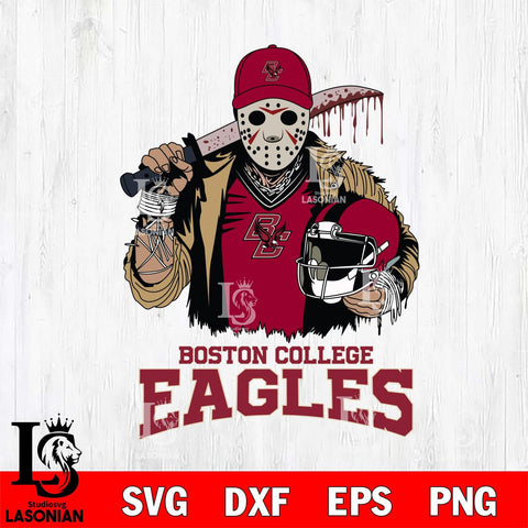 Boston College Eagles Jason Voorhees 2 Svg Eps Dxf Png File, Digital Download